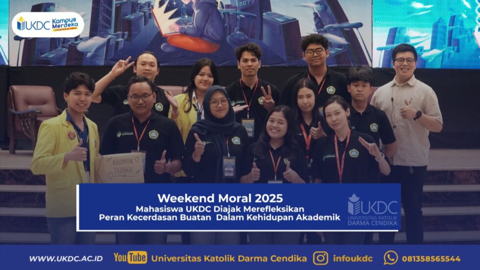Weekend Moral 2025: Mahasiswa UKDC Diajak Merefleksikan Peran Kecerdasan Buatan dalam Kehidupan Akademik